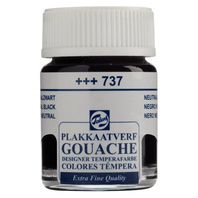 Talens : Gouache : Guaj Boya : 16 ml : Neutral Black