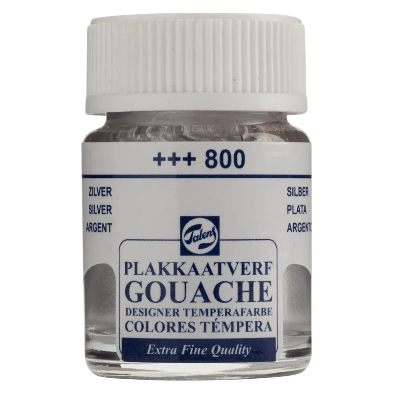 Talens : Gouache : Guaj Boya : 16 ml : Silver