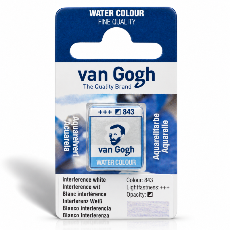 Van Gogh : Yarım Tablet Sulu Boya : Interference White