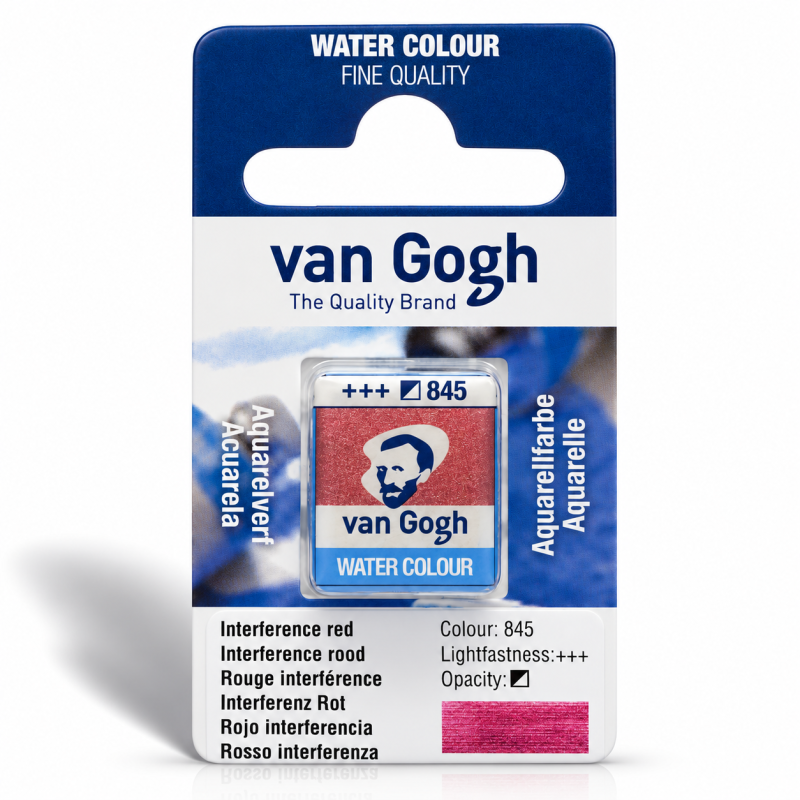 Van Gogh : Yarım Tablet Sulu Boya : Interference Red