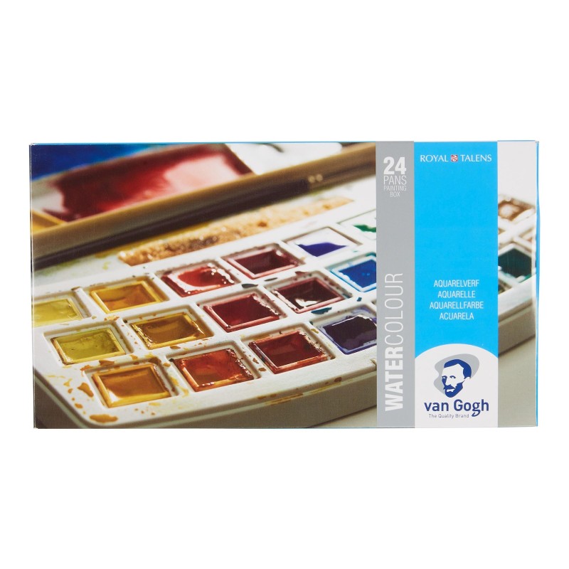 Van Gogh : Yarım Tablet Sulu Boya Seti : 24 Renk 