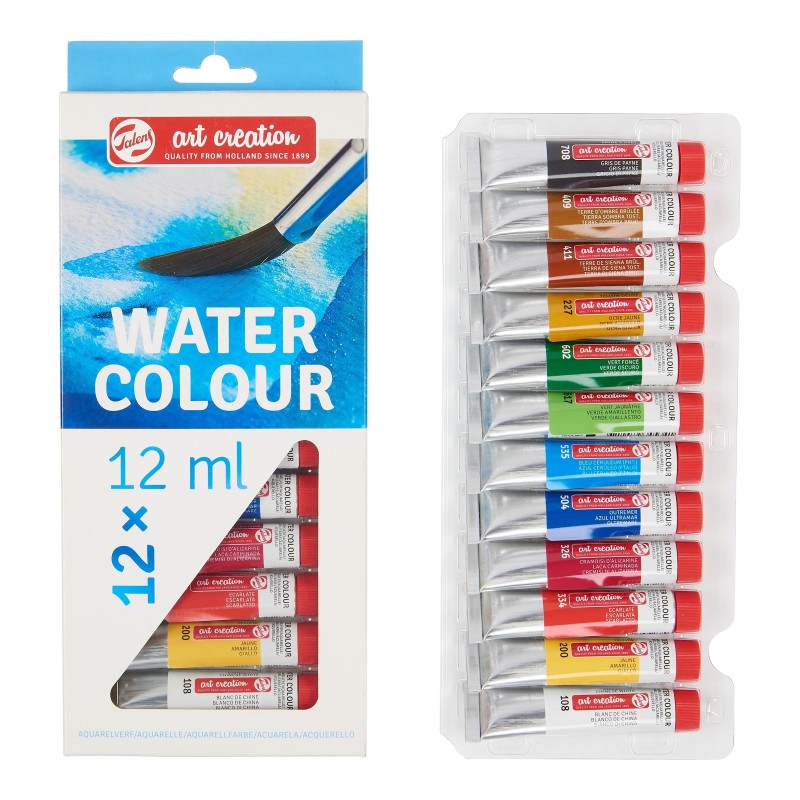 Talens : Art Creation : Sulu Boya Seti : 12 Renk x 12 ml
