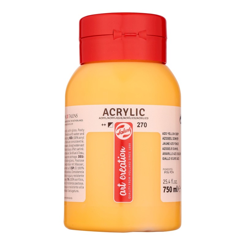 Talens : Art Creation : Akrilik Boya : 750 ml : Azo Yellow Deep