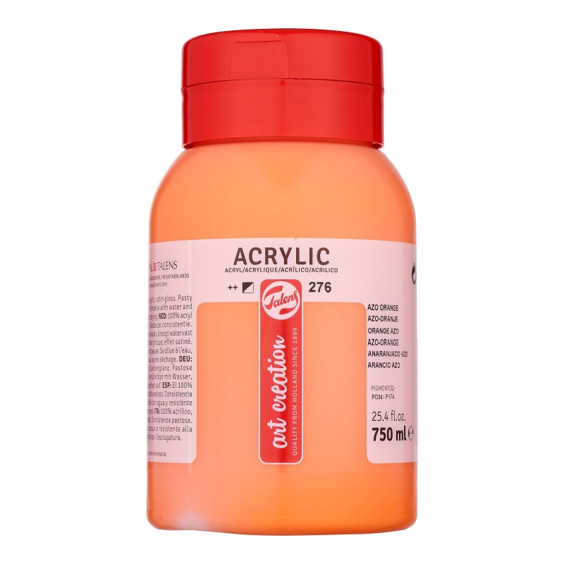 Talens : Art Creation : Akrilik Boya : 750 ml : Azo Orange