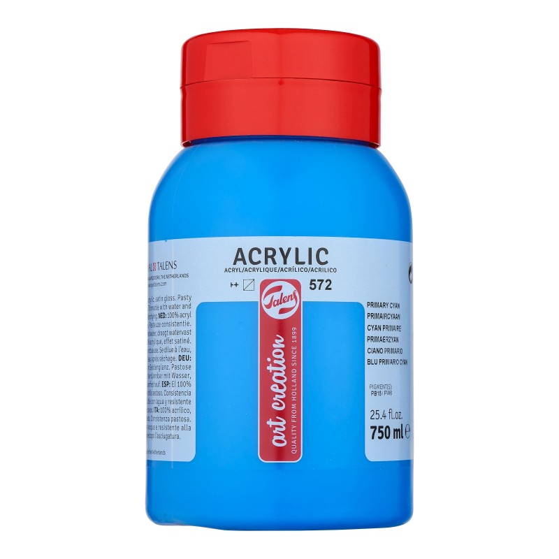 Talens : Art Creation : Akrilik Boya : 750 ml : Primary Cyan