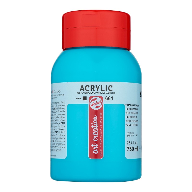 Talens : Art Creation : Akrilik Boya : 750 ml : Turquoise Green