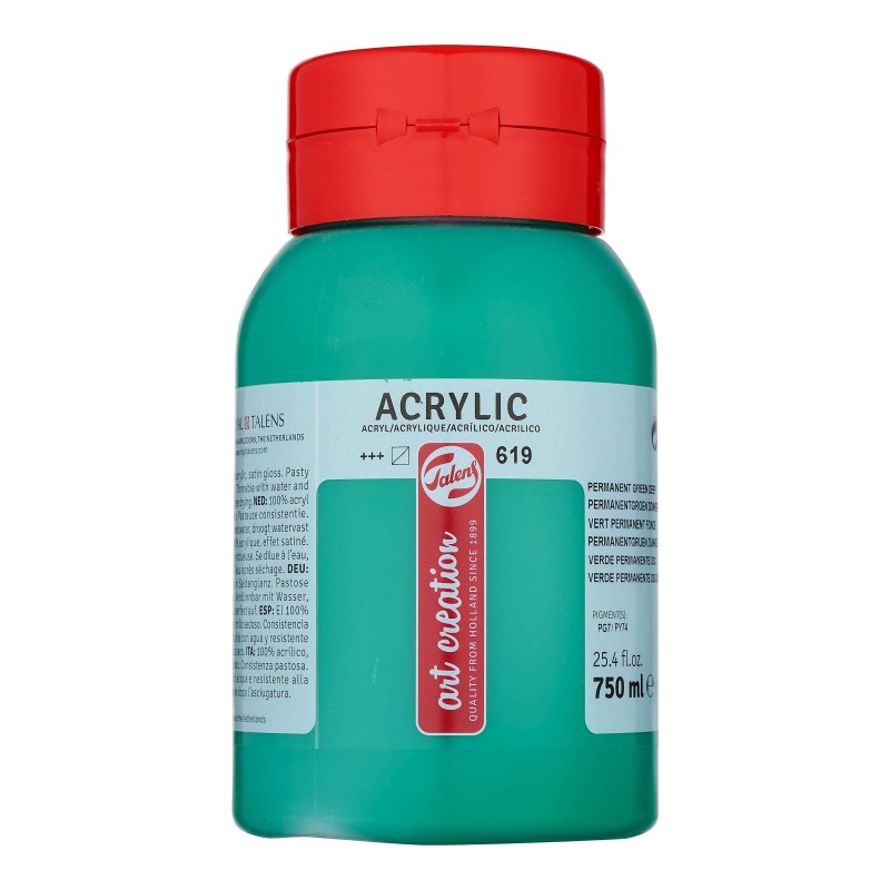 Talens : Art Creation : Akrilik Boya : 750 ml : Permanent Green Deep