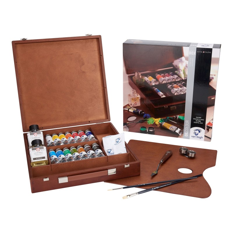 Van Gogh : Yağlı Boya Seti : Inspiration Set : 14 Renk x 40 ml : Ahşap Kutu