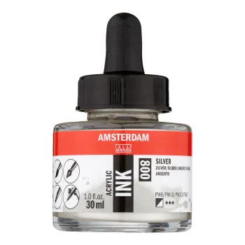 Amsterdam : Akrilik Mürekkep : 30 ml : Silver