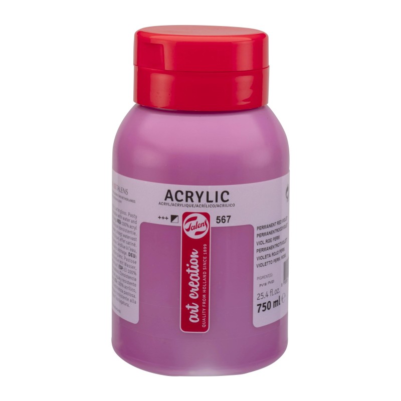 Talens : Art Creation : Akrilik Boya : 750 ml : Permanent Red Violet