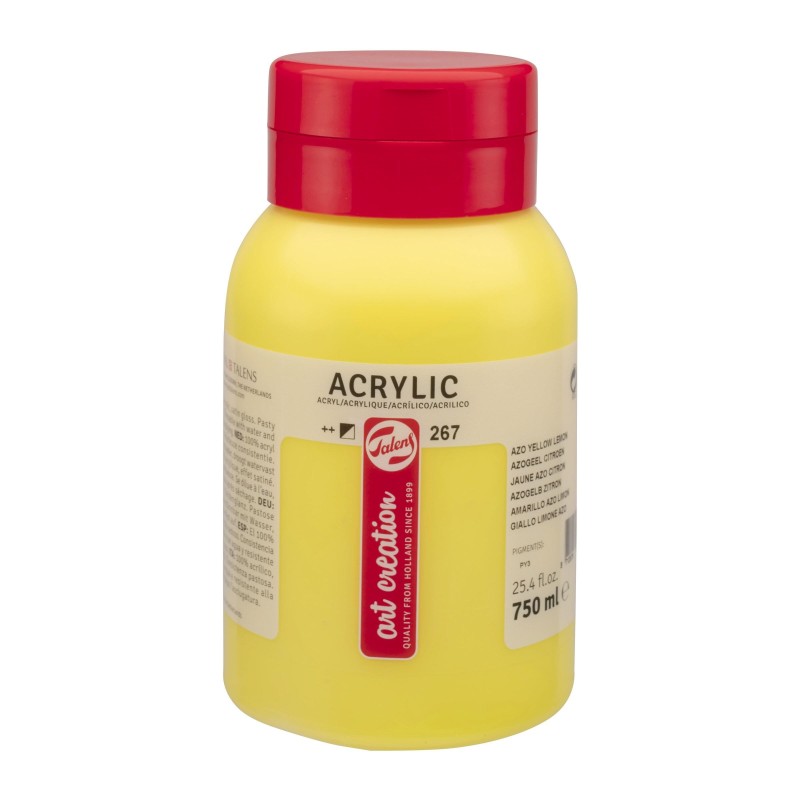 Talens : Art Creation : Akrilik Boya : 750 ml : Azo Yellow Lemon