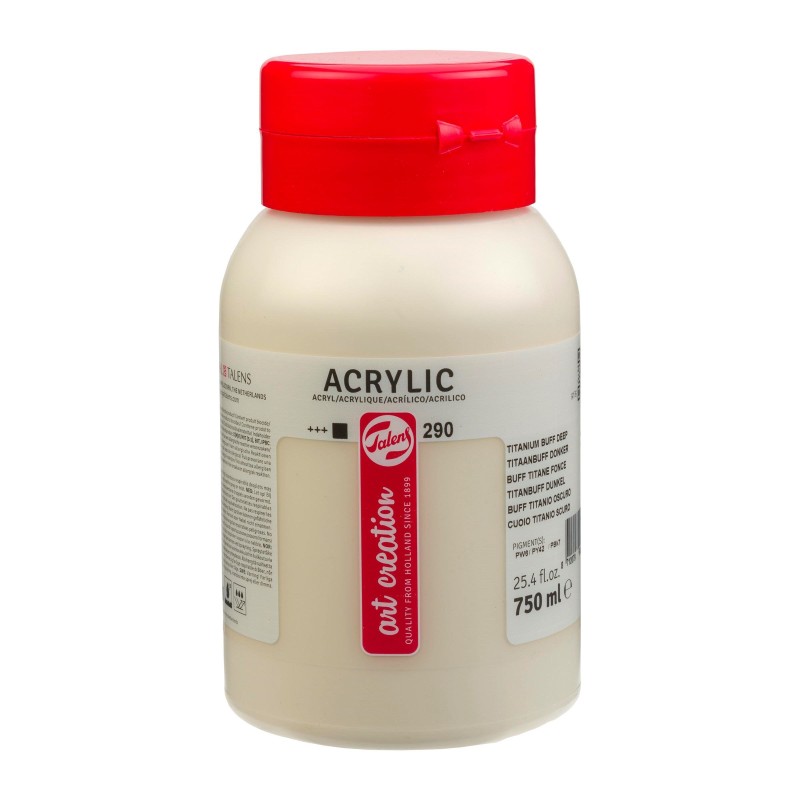 Talens : Art Creation : Akrilik Boya : 750 ml : Titanium Buff Deep