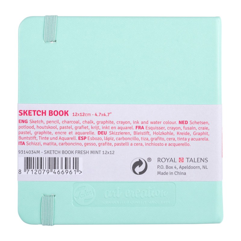 Talens : Art Creation : Çizim & Eskiz Defteri : 12 x 12 : 140 gr : 80 Yaprak : Fresh Mint
