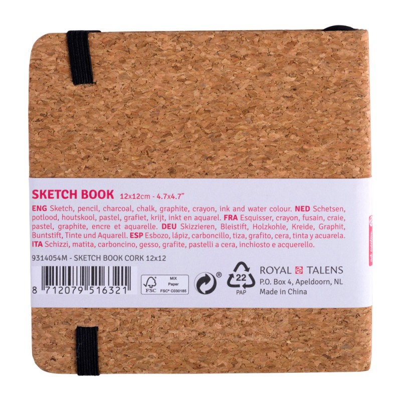 Talens : Art Creation : Çizim & Eskiz Defteri : 12 x 12 : 140 gr : 80 Yaprak : Cork