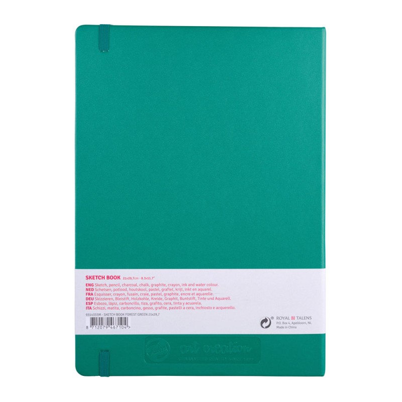 Talens : Art Creation : Çizim & Eskiz Defteri : 21 x 29,7 : 140 gr : 80 Yaprak : Forest Green
