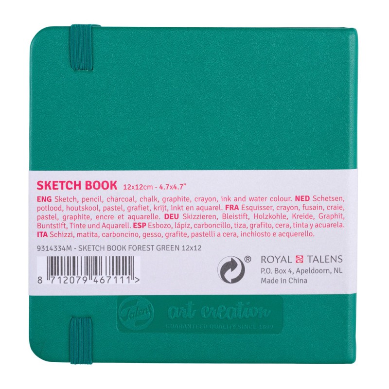 Talens : Art Creation : Çizim & Eskiz Defteri : 12 x 12 : 140 gr : 80 Yaprak : Forest Green