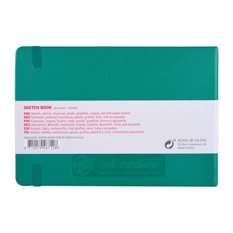 Talens : Art Creation : Çizim & Eskiz Defteri : 14,8 x 21 : 140 gr : 80 Yaprak : Forest Green