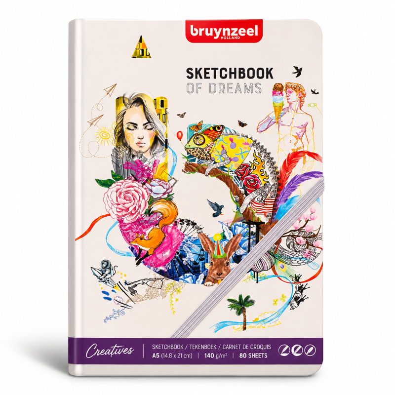Bruynzeel : Creatives : Çizim & Eskiz Defteri : A5 : 140 gr : 80 Yaprak