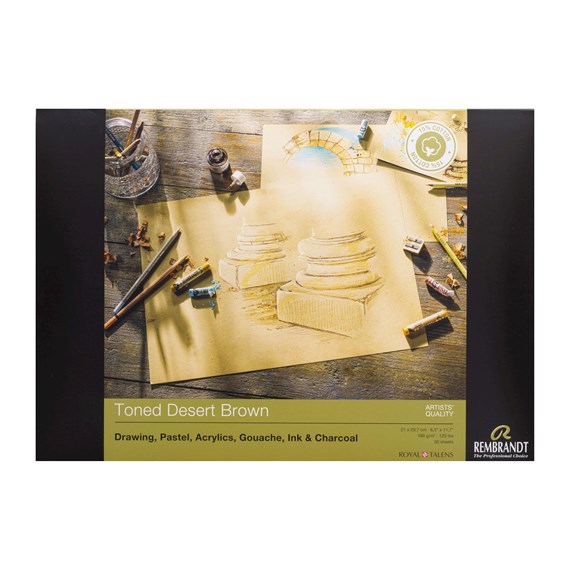 Rembrandt : Renkli Çizim Defteri : Desert Brown : A4 : 180 gr : 50 Yaprak