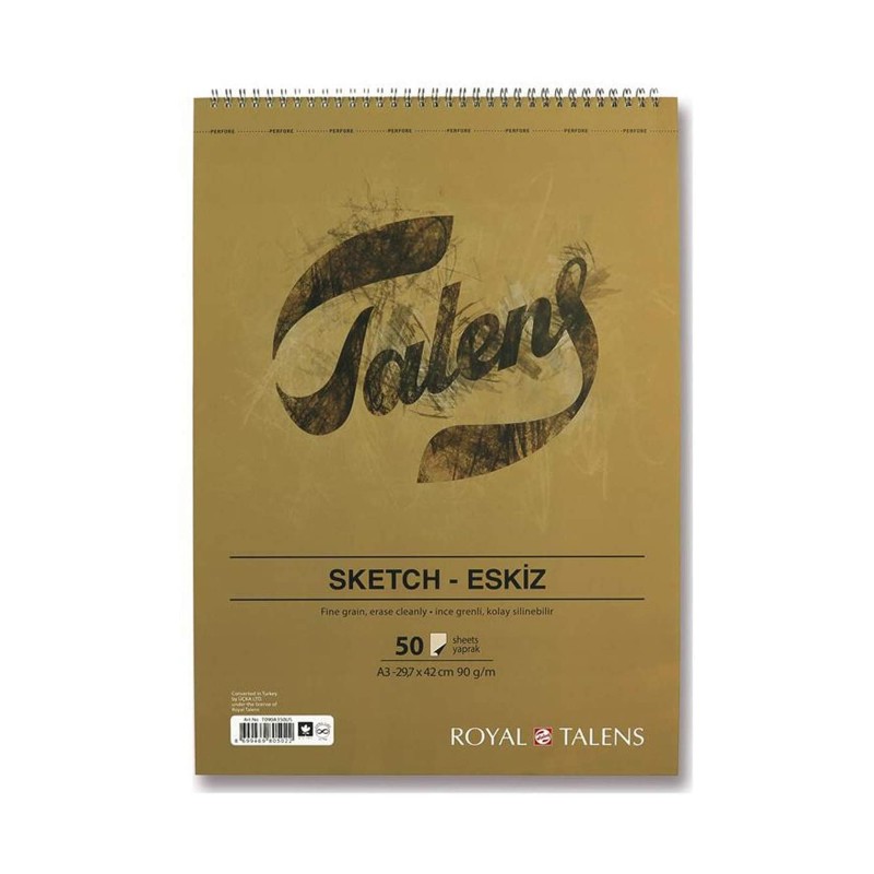 Talens : Çizim & Eskiz Bloğu : A3 : 90 gr : 50 Yaprak