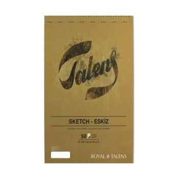 Talens : Çizim & Eskiz Bloğu : A4 : 90 gr : 50 Yaprak