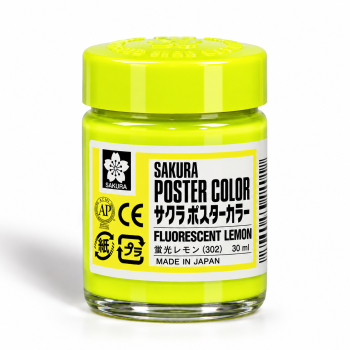 Sakura : Poster Color : Guaj Boya : 30 ml : Fluorescent Lemon