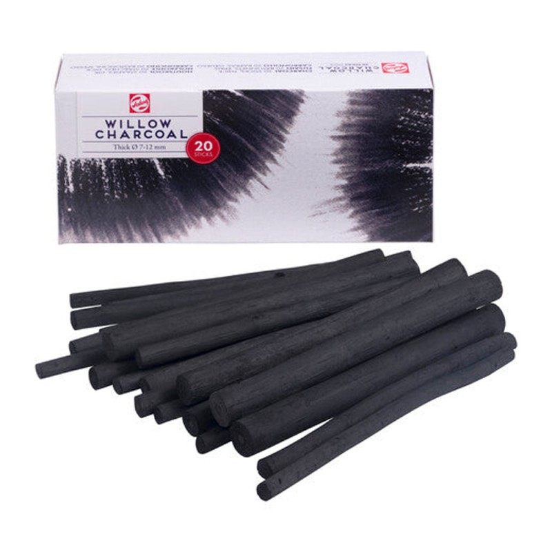 Talens : Charcoal : Thic : 20 Parça