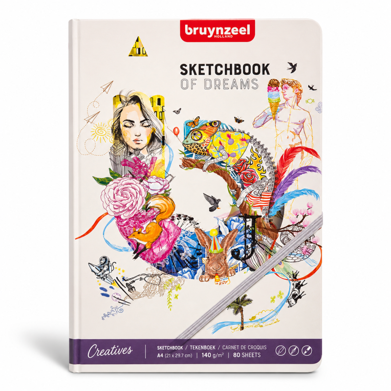 Bruynzeel : Creatives : Çizim & Eskiz Defteri : A4 : 140 gr : 80 Yaprak