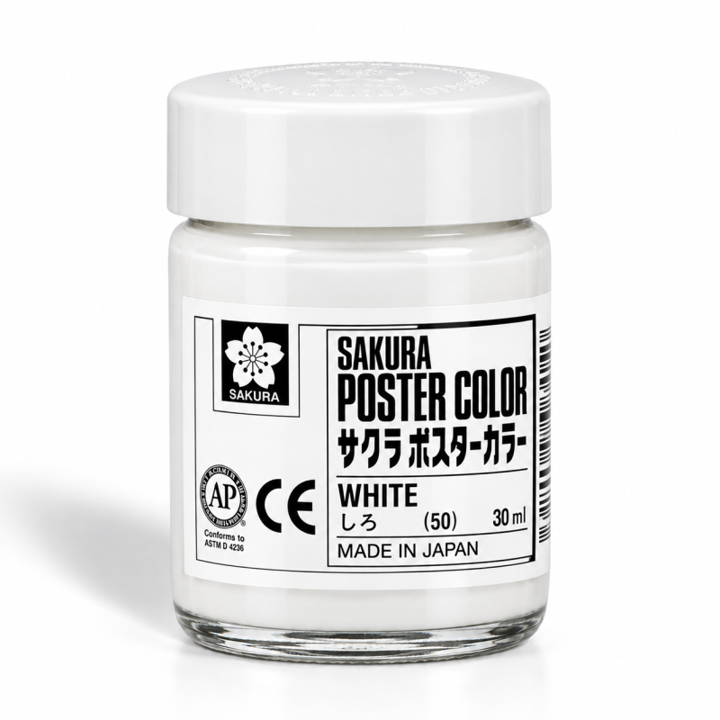 Sakura : Poster Color : Guaj Boya : 30 ml : White