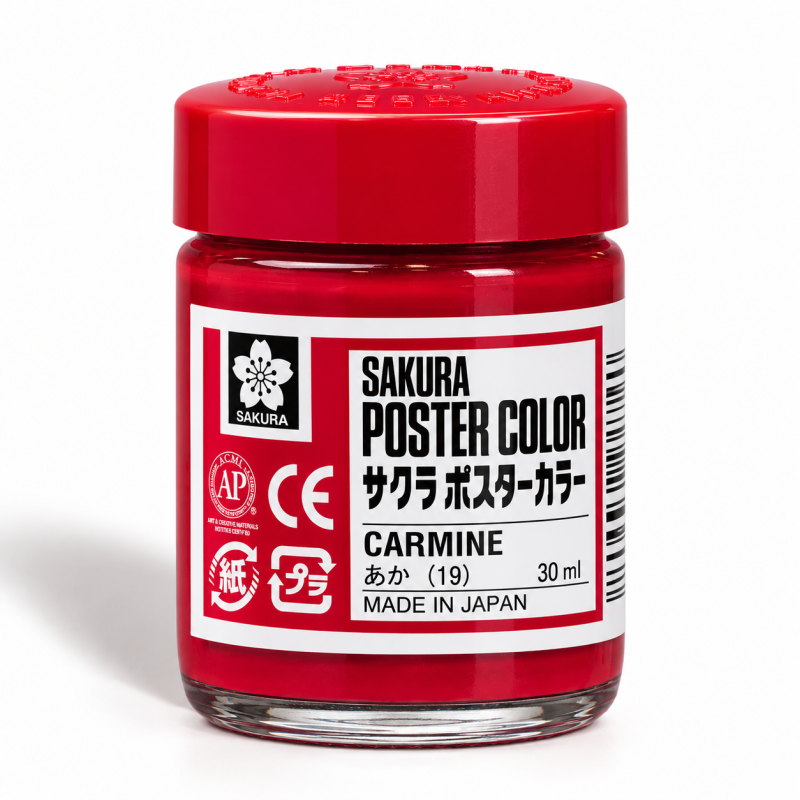Sakura : Poster Color : Guaj Boya : 30 ml : Carmine