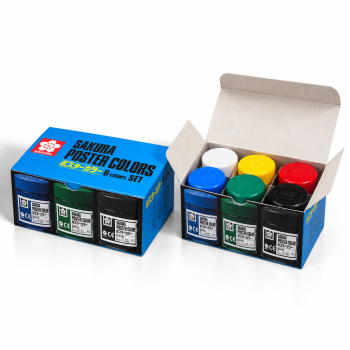 Sakura : Poster Color : Guaj Boya Seti : 6 Renk x 30 ml