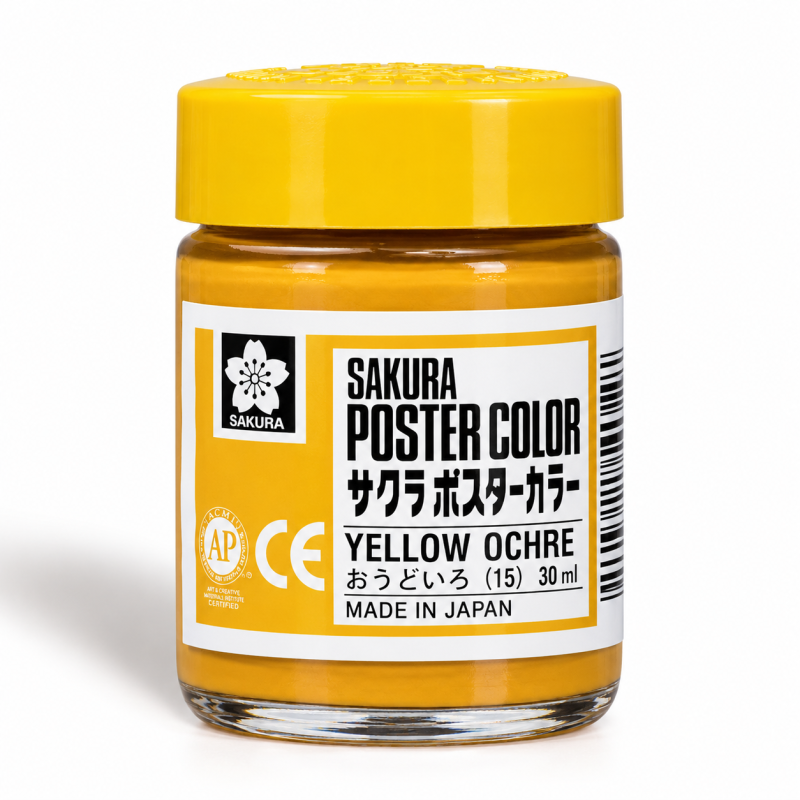 Sakura : Poster Color : Guaj Boya : 30 ml : Yellow Ochre