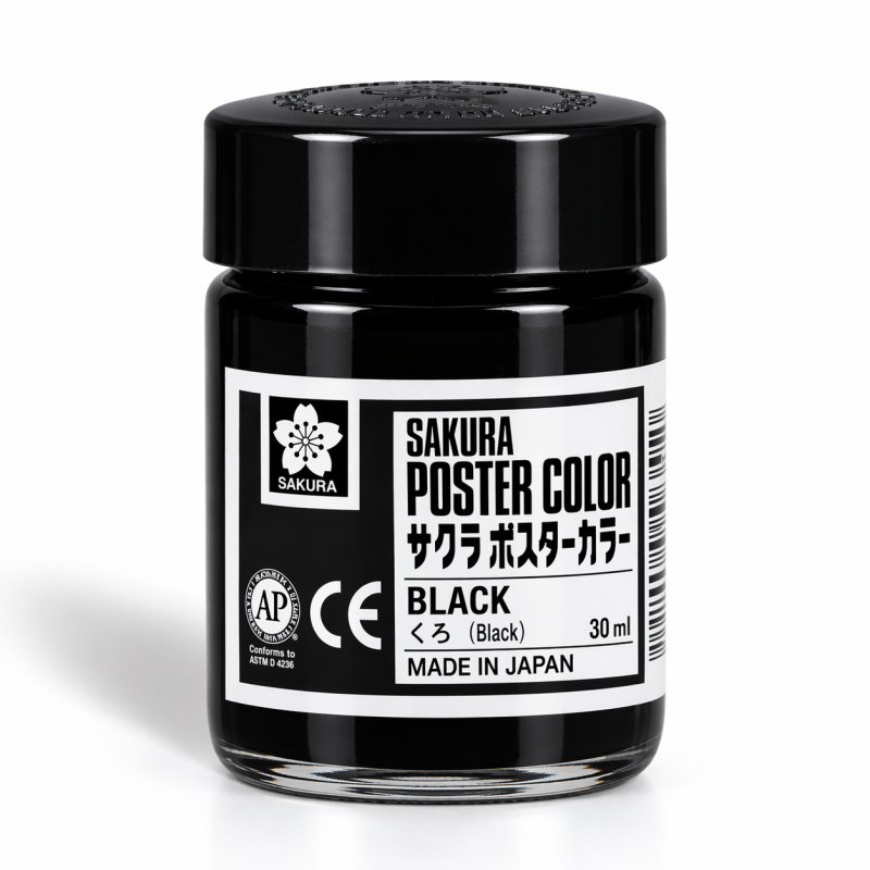 Sakura : Poster Color : Guaj Boya : 30 ml : Black