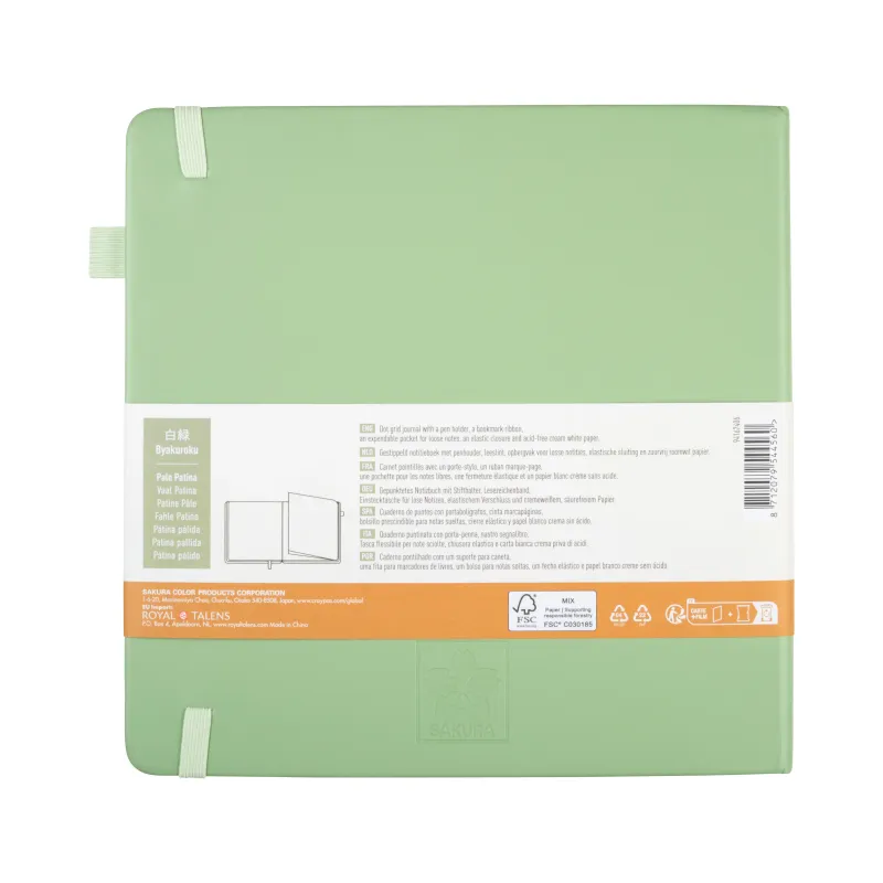 Sakura : Noktalı Eskiz & Çizim Not Defteri : Pastel Yeşil : 20 x 20 : 140 gr : 80 Yaprak