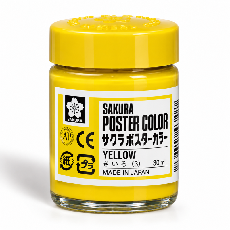 Sakura : Poster Color : Guaj Boya : 30 ml : Yellow