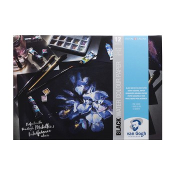 Van Gogh : Sulu Boya Bloğu : Siyah : A3 : 360 gr : 12 Yaprak