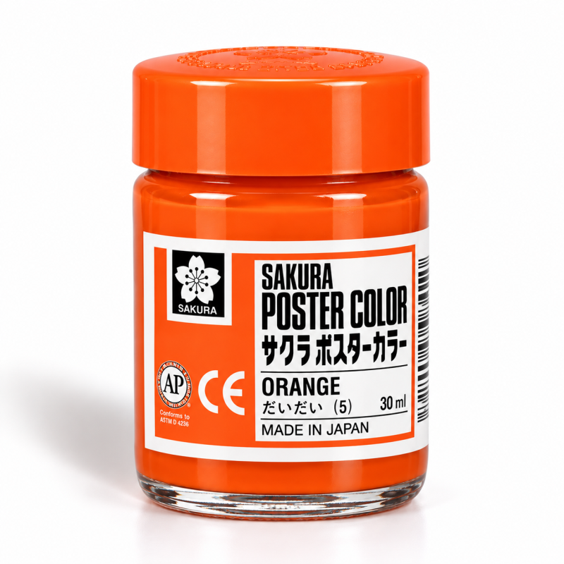 Sakura : Poster Color : Guaj Boya : 30 ml : Orange