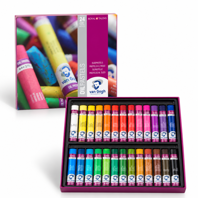Van Gogh : Yağlı Pastel Boya Seti : Basic Set : 24 Renk