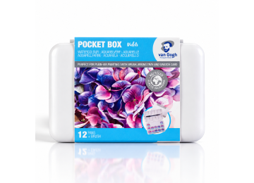 Van Gogh : Yarım Tablet Sulu Boya Seti : Pinks & Violets : 12 Renk