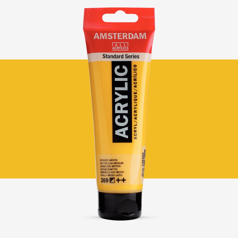 Amsterdam : Standart Akrilik Boya : 120 ml : Azo Yellow Medium