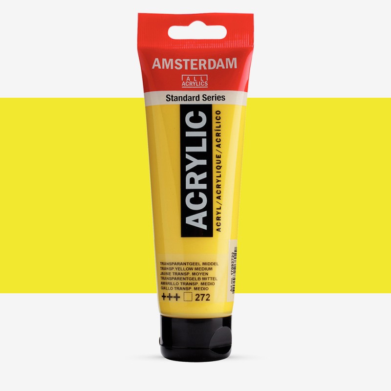Amsterdam : Standart Akrilik Boya : 120 ml : Transparent Yellow Medium