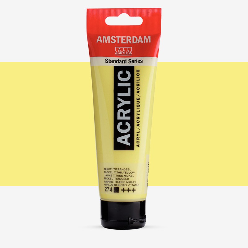 Amsterdam : Standart Akrilik Boya : 120 ml : Nickel Titanium Yellow