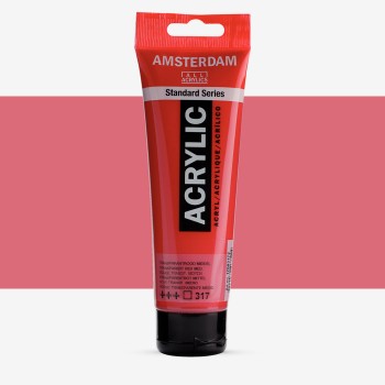 Amsterdam : Standart Akrilik Boya : 120 ml : Transparent Red Medium