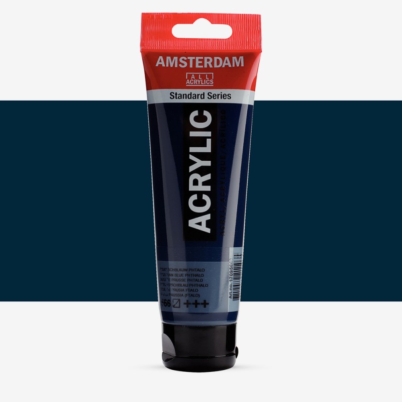 Amsterdam : Standart Akrilik Boya : 120 ml : Prussian Blue (Phthalo)