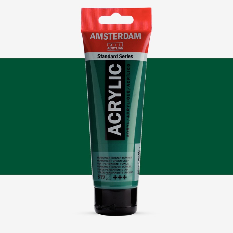 Amsterdam : Standart Akrilik Boya : 120 ml : Permanent Green Deep