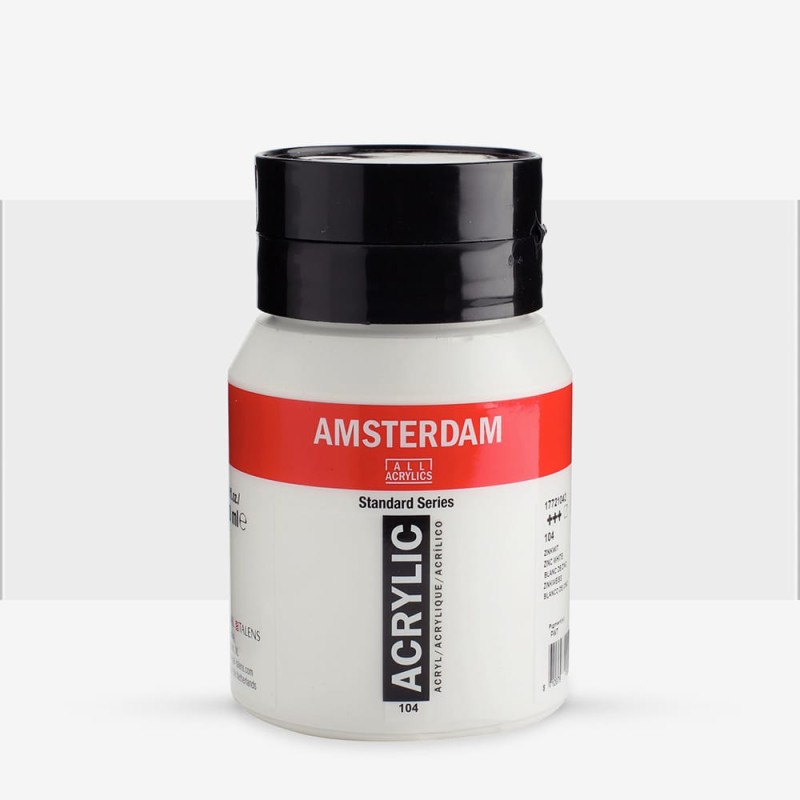 Amsterdam : Standart Akrilik Boya : 500 ml : Zinc White