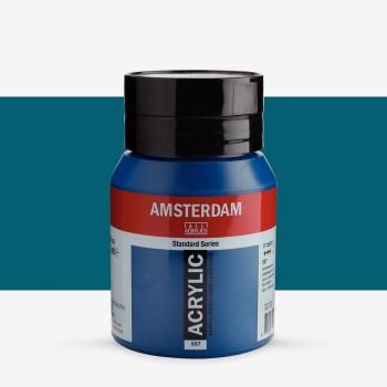 Amsterdam : Standart Akrilik Boya : 500 ml : Greenish Blue