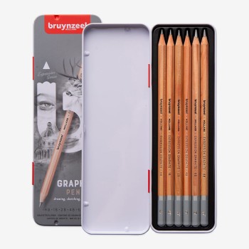 Bruynzeel : Expression : Grafit Kalem Seti : 6 Parça (Metal Kutu)