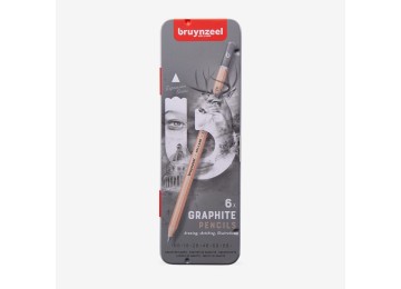 Bruynzeel : Expression : Grafit Kalem Seti : 6 Parça (Metal Kutu)