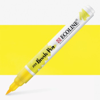 Talens : Ecoline : Fırça Uçlu Kalem : Lemon Yellow (Primary)